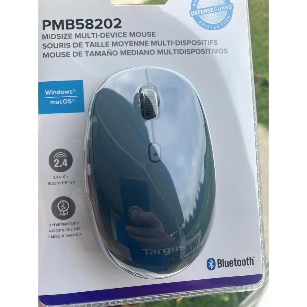 Targus - PMB58202GL - Midsize Comfort Bluetooth Wireless Mouse New In Box - Picture 3 of 5